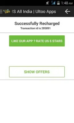 Ultoo - Send Free SMS and Free Mobile Recharge android App screenshot 1