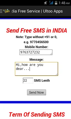 Ultoo - Send Free SMS and Free Mobile Recharge android App screenshot 5